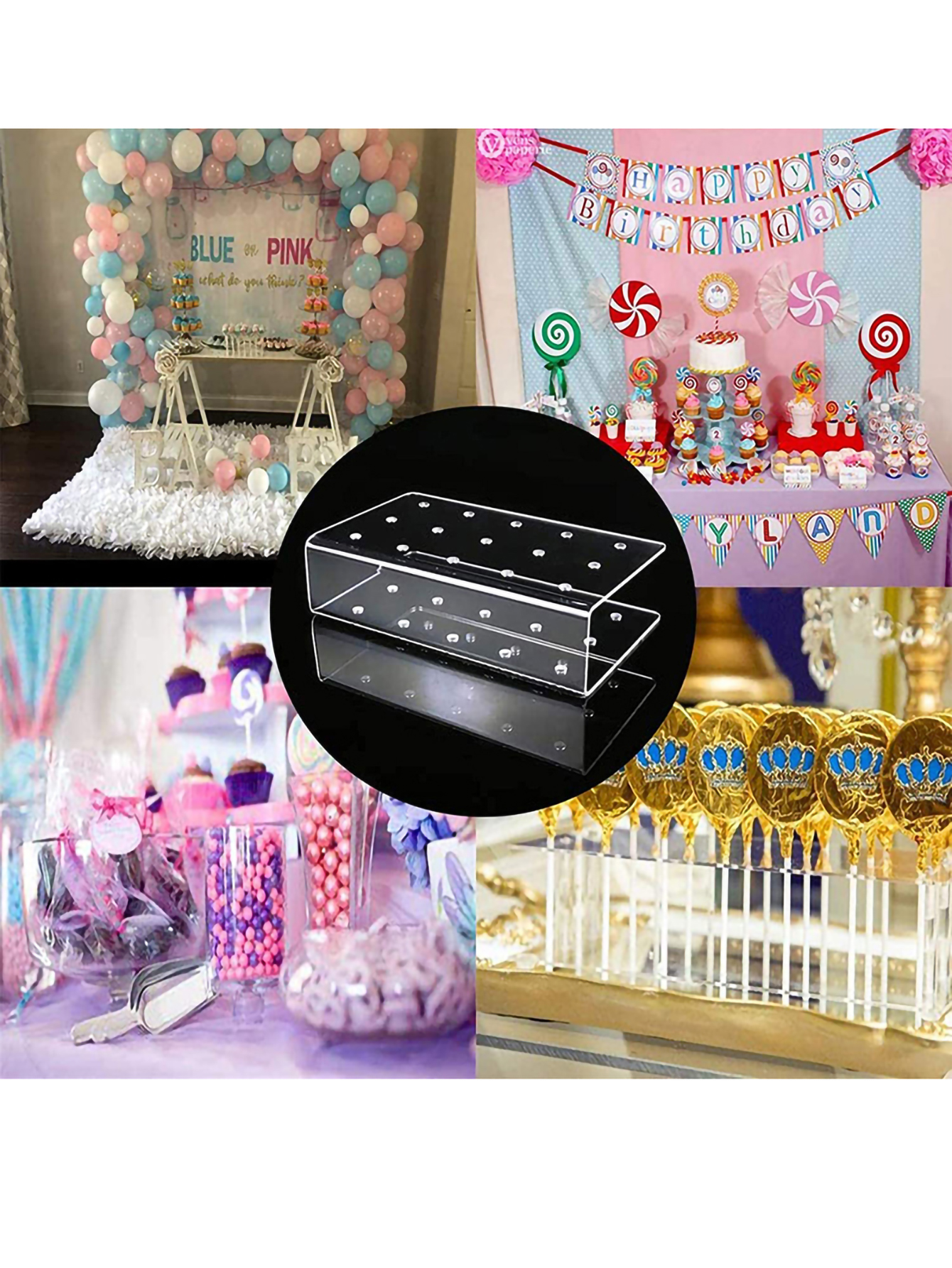 1PC 15 Hole Cake Pop Stand Can – обзор и цена Pop Display Shelf