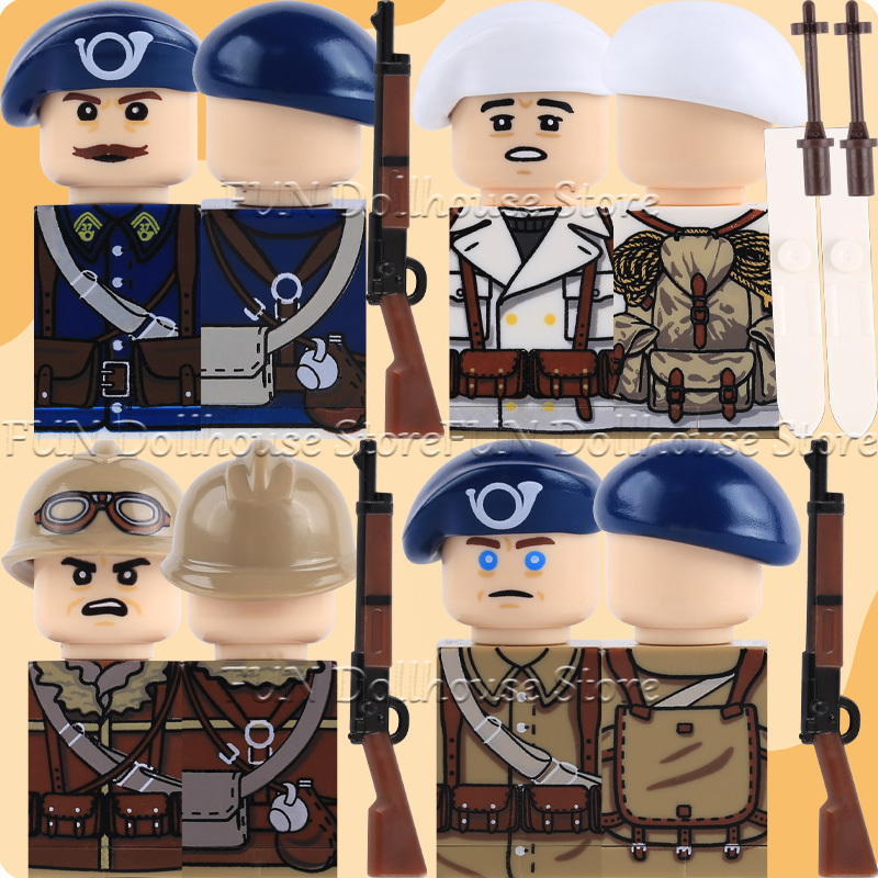 WW2 Military Army French Soldi – обзор и цена Lego Minifigure Holder