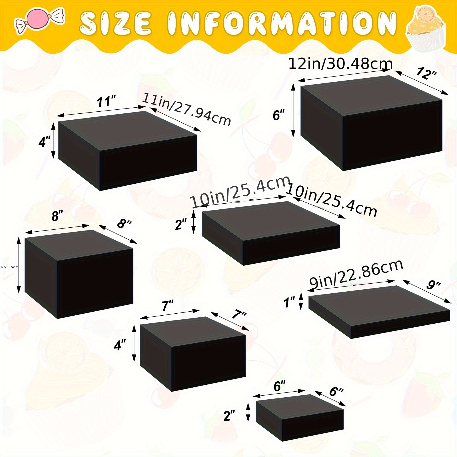 7pcs Buffet Risers Set Acrylic – обзор и цена Display Risers Set