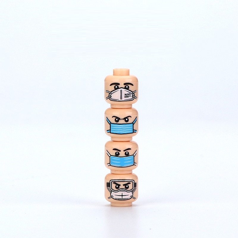 MOC City Face Heads Mini Actio – обзор и цена Lego Minifigure Holder