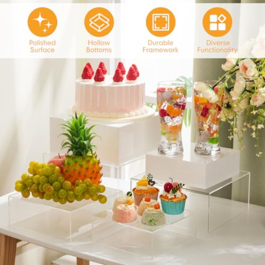 Buffet Risers Set of 10 Acryli – обзор и цена Display Risers Set