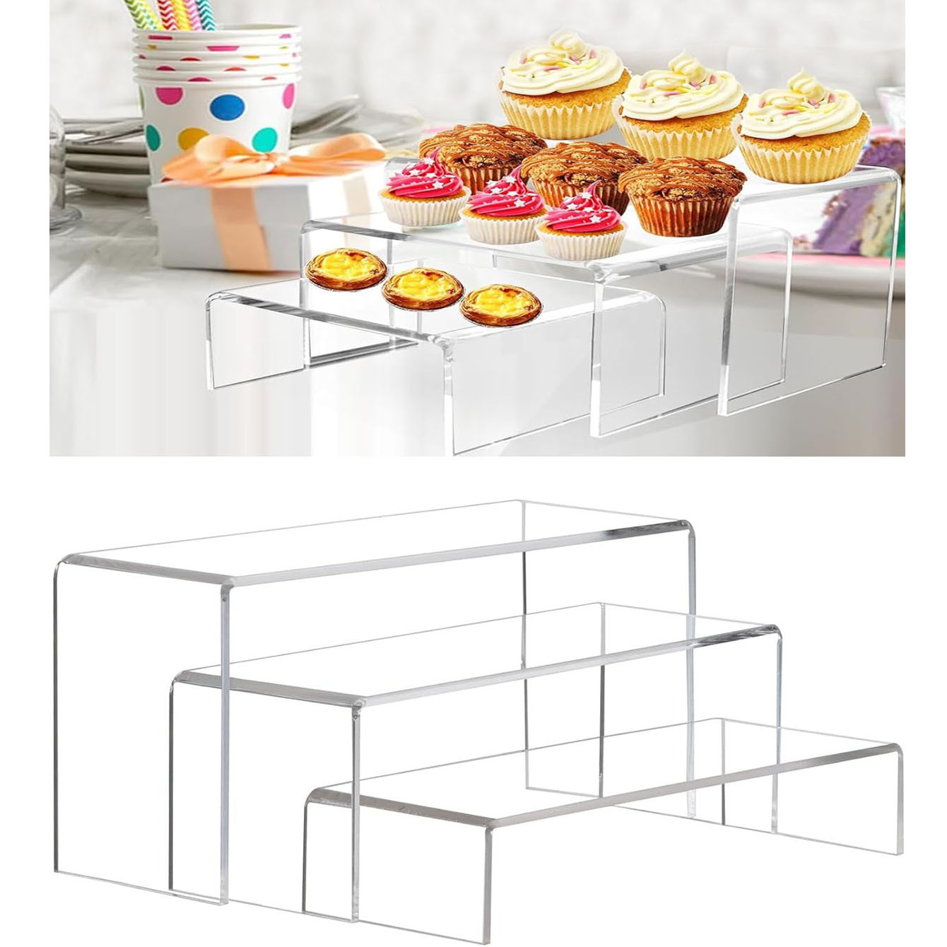 3 pieces of acrylic display sh – обзор и цена Pop Display Shelf