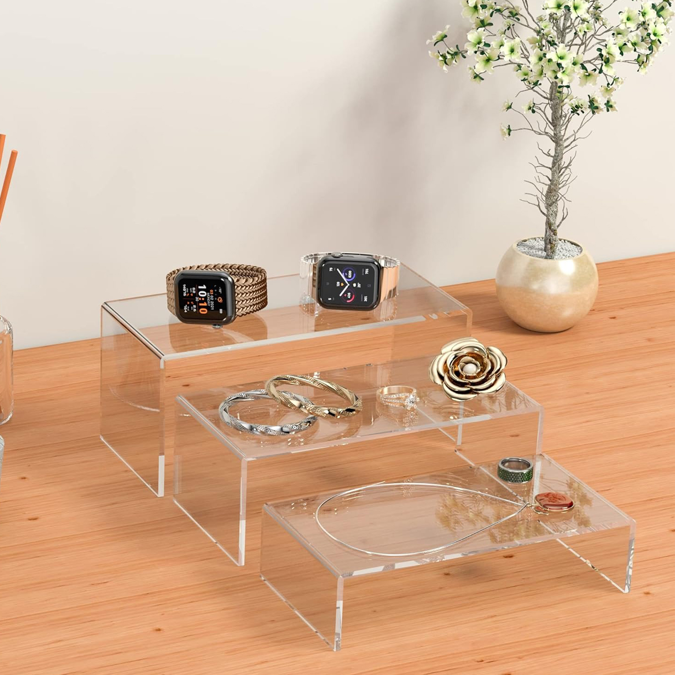 3 pieces of acrylic display sh – обзор и цена Pop Display Shelf