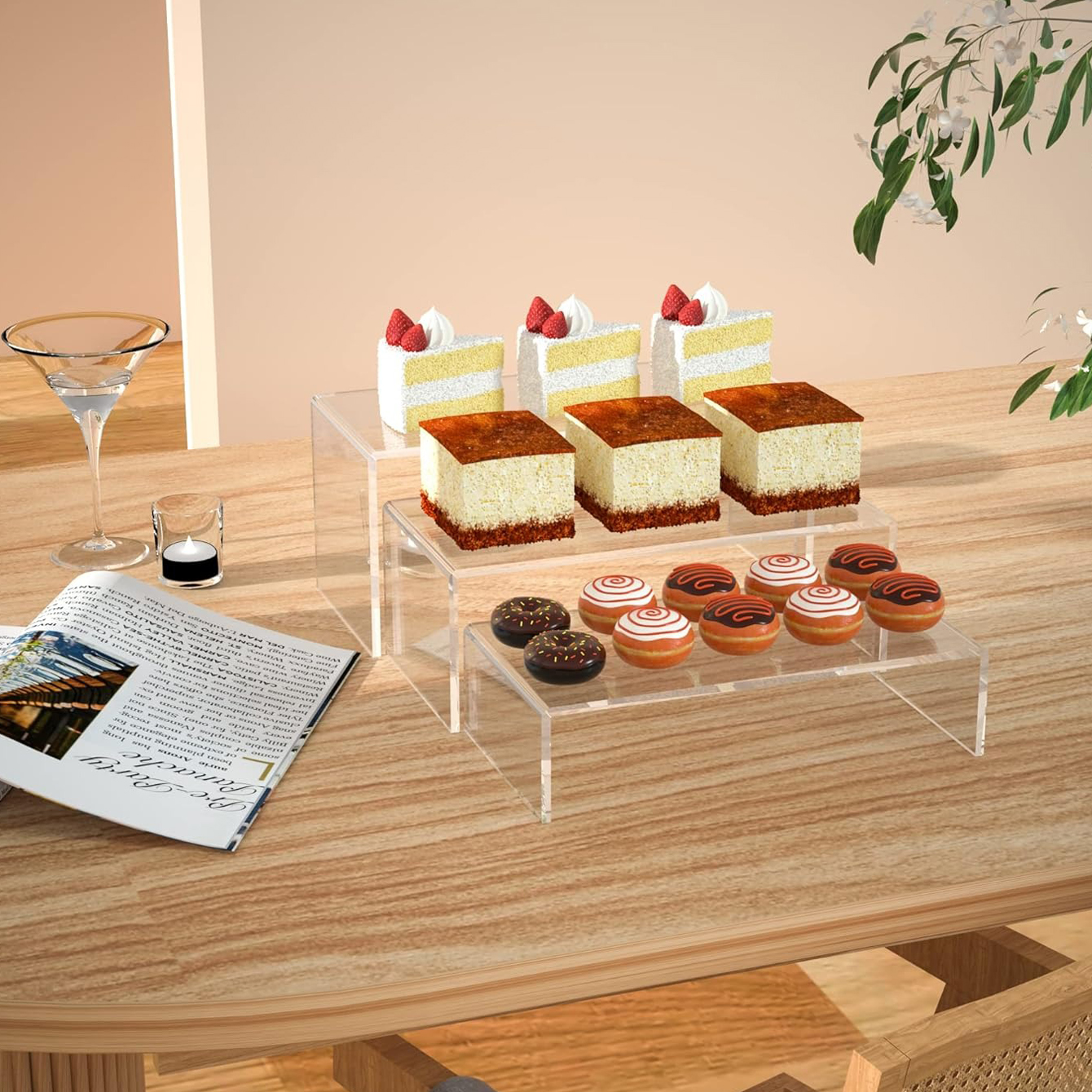 3 pieces of acrylic display sh – обзор и цена Pop Display Shelf