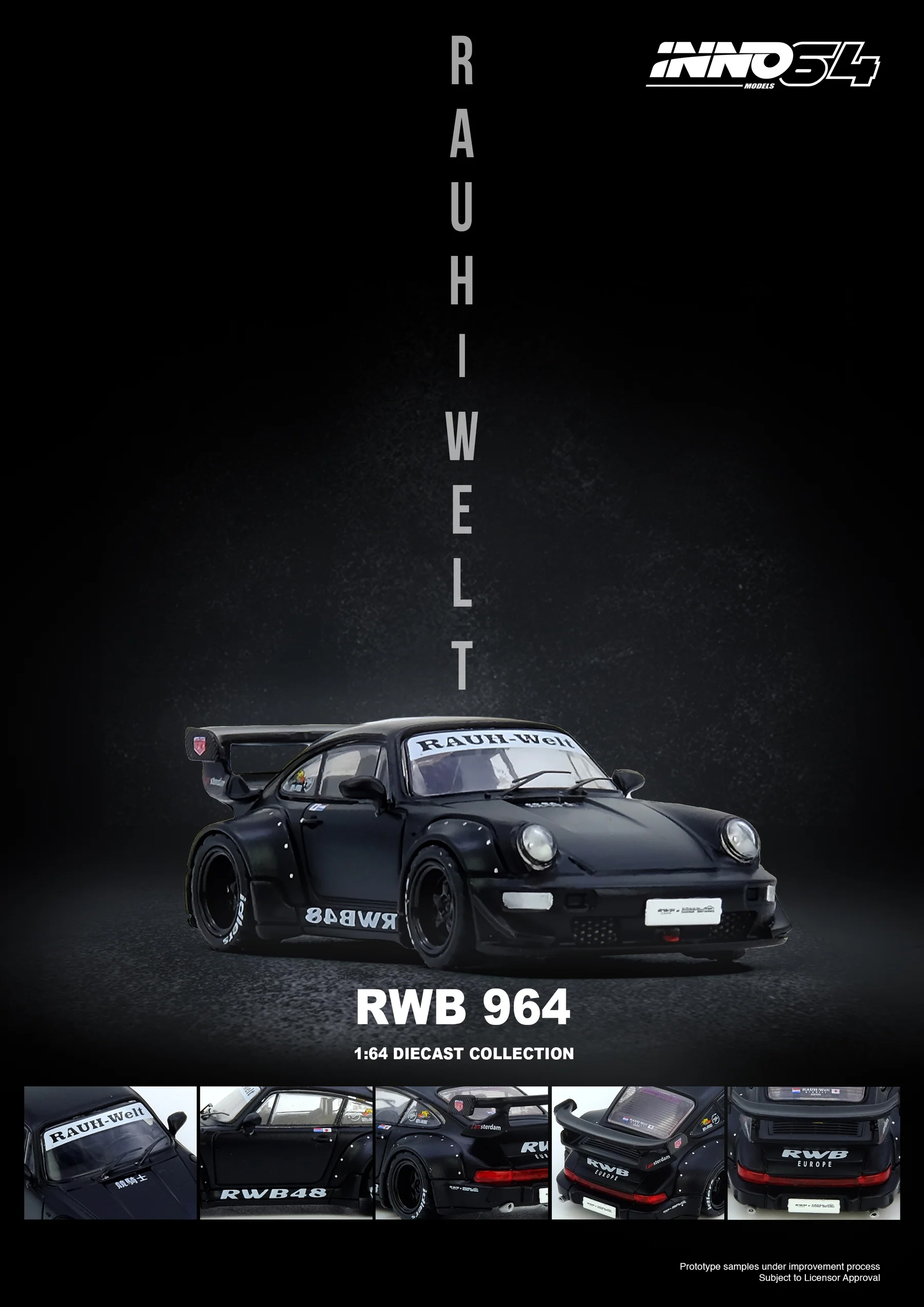 INNO64 1:64 Porsche 911 RWB 96 – обзор и цена Die Cast Car 1 64