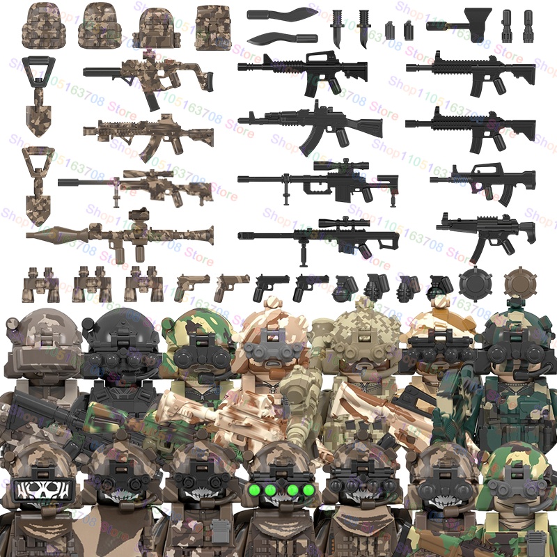 MOC Military Soldiers Action F – обзор и цена Lego Minifigure Holder
