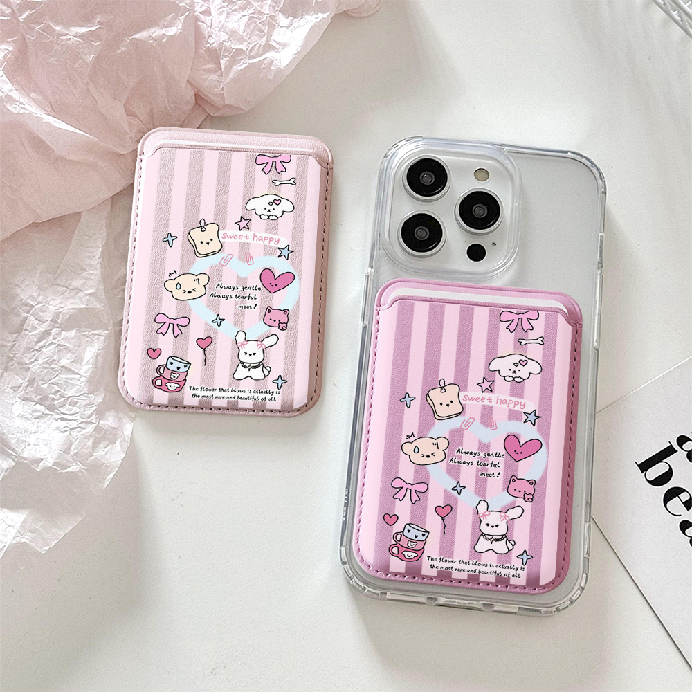 Cute Girly Sketch Style Leathe – обзор и цена Card Top Loader