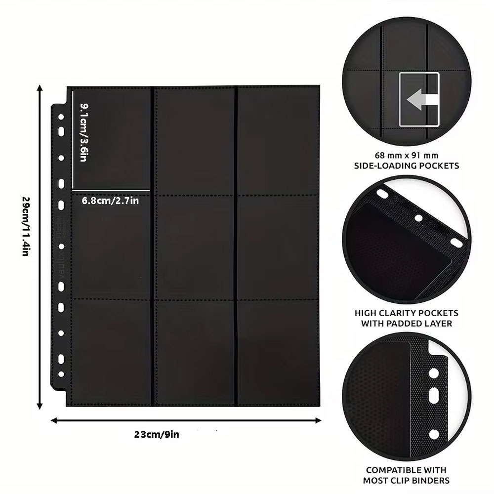10Pack Black 9-Pocket A4 Tradi – обзор и цена Trading Card Binder