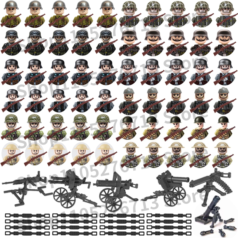 25Pcs/Set World War II Militar – обзор и цена Lego Minifigure Holder