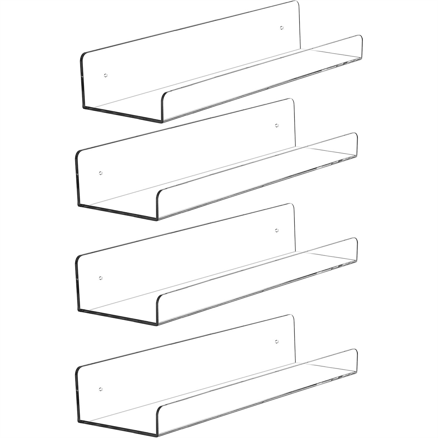 4 Pack Clear Acrylic Floating  – обзор и цена Pop Display Shelf