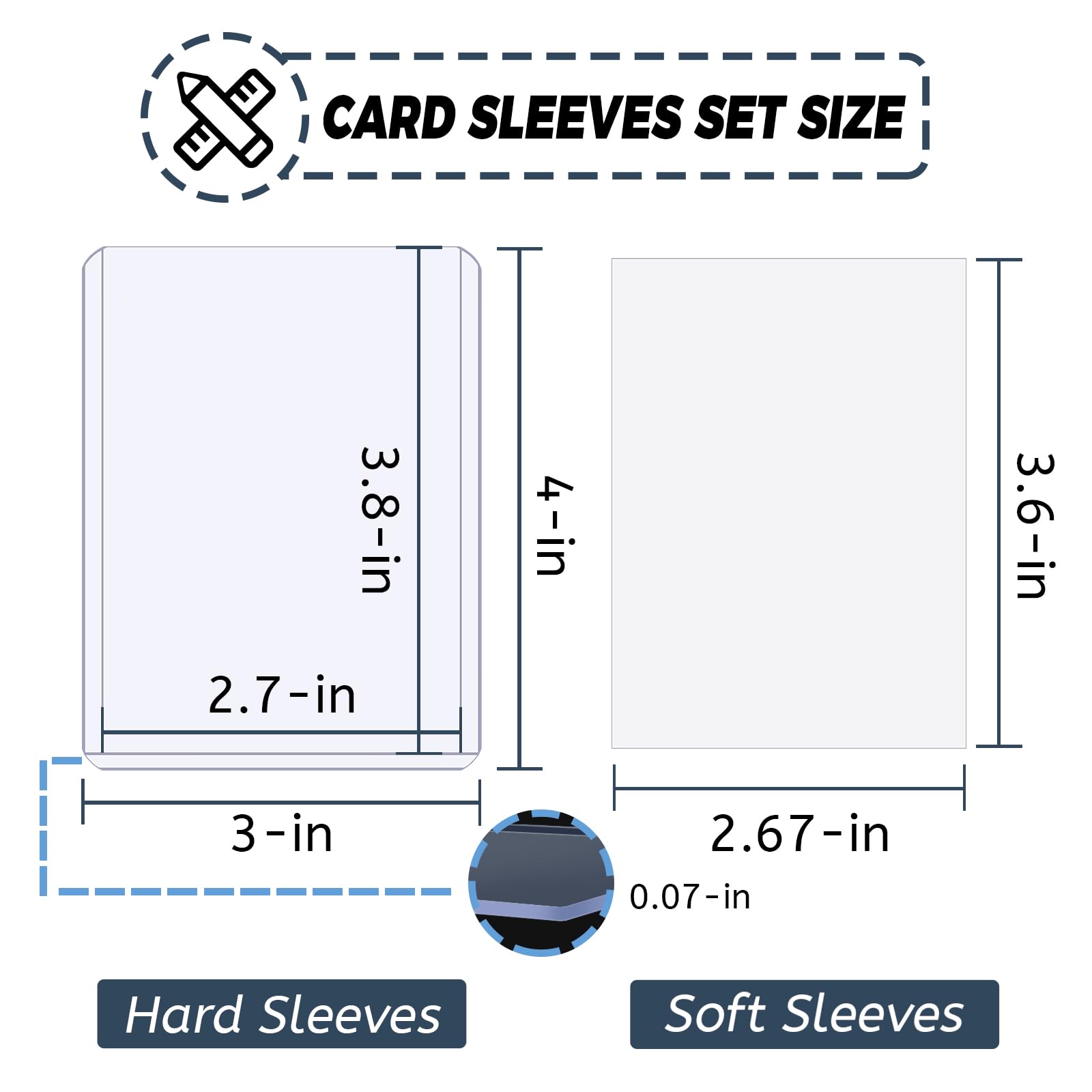 100-600pcs Card Sleeves Hard S – обзор и цена Card Penny Sleeve