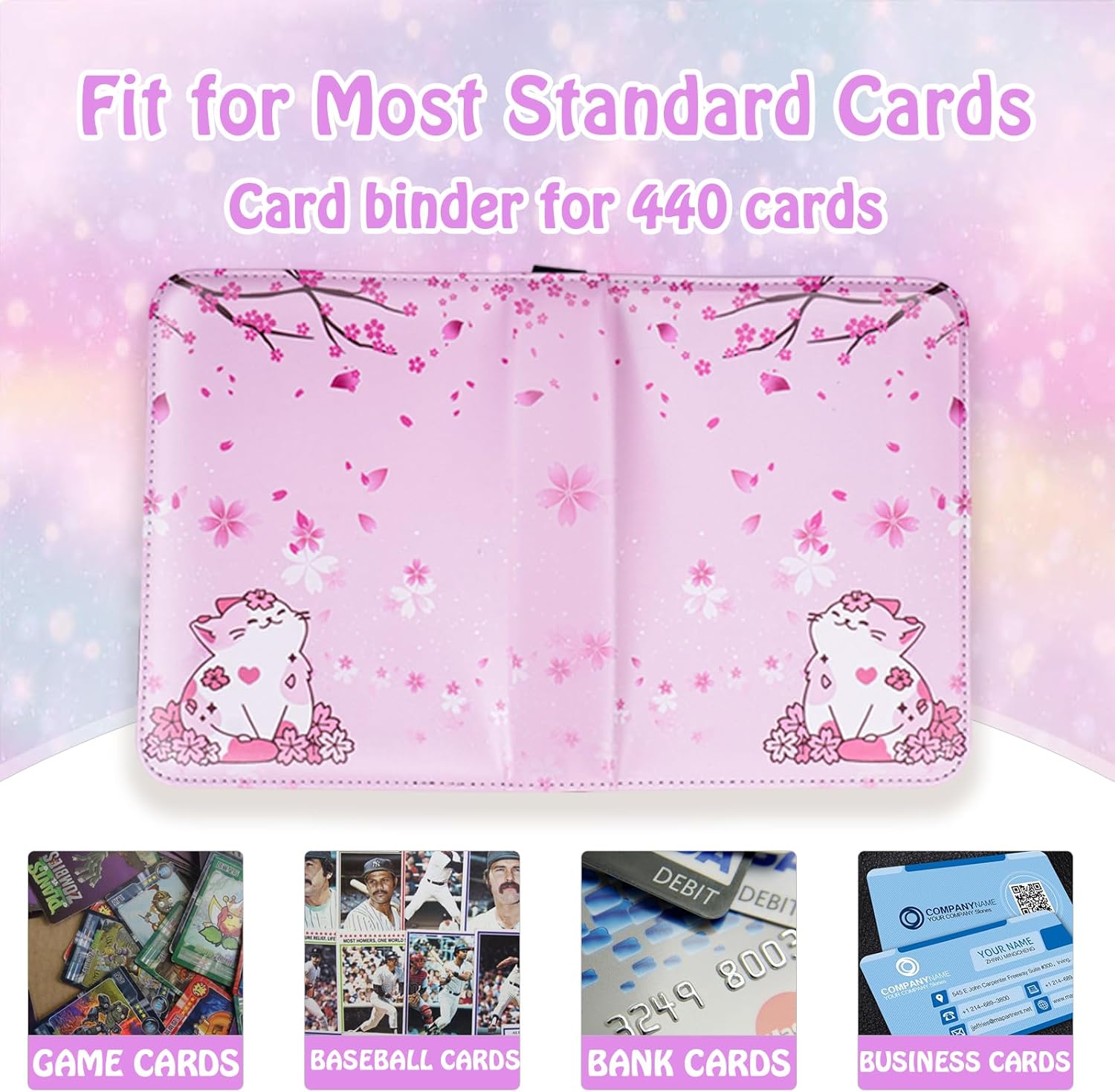 440 Card Binder for Girls with – обзор и цена Trading Card Binder