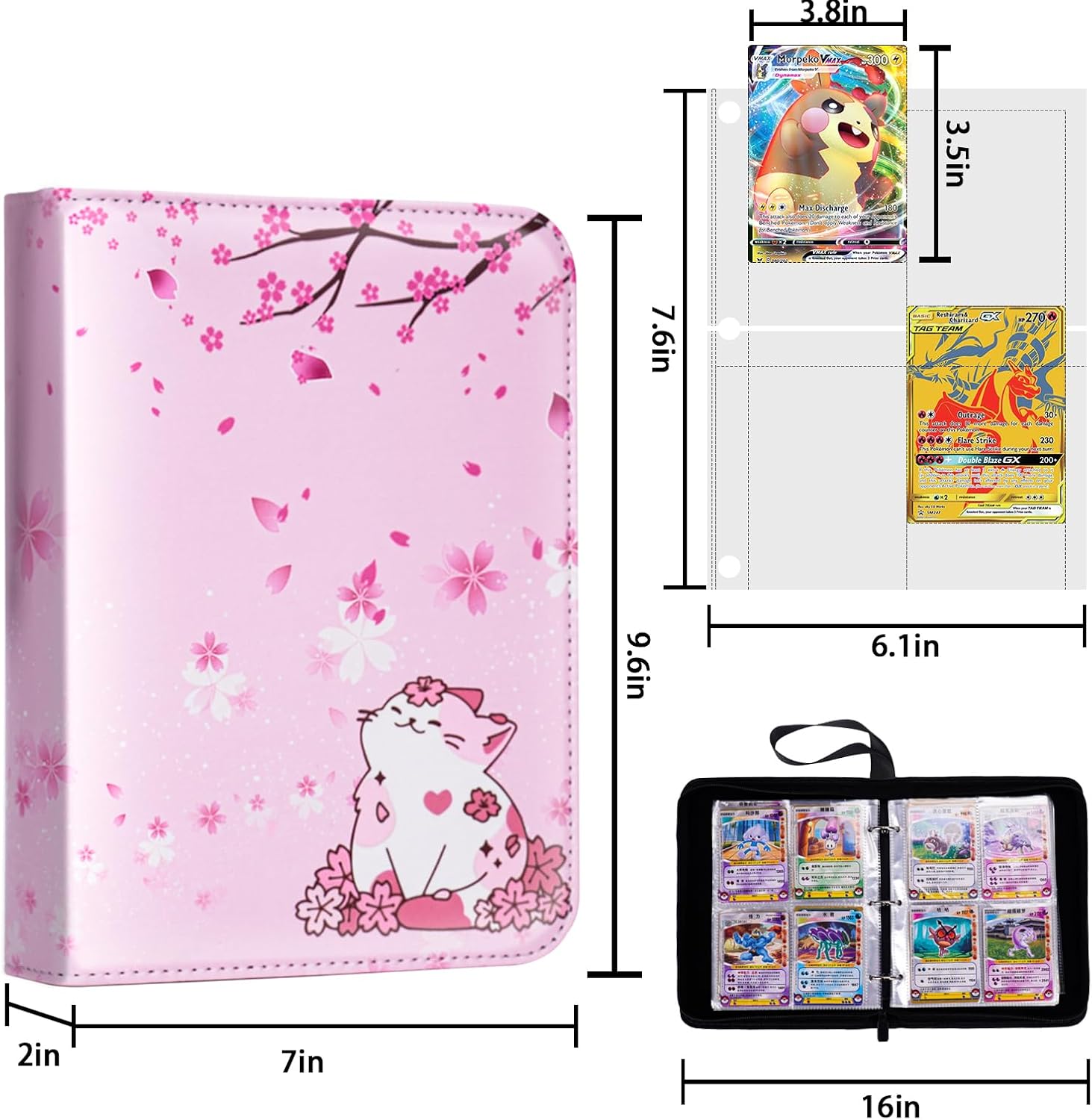 440 Card Binder for Girls with – обзор и цена Trading Card Binder