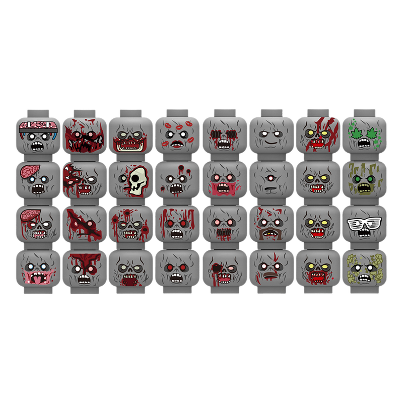 Injured Emotional Face Heads B – обзор и цена Lego Minifigure Holder