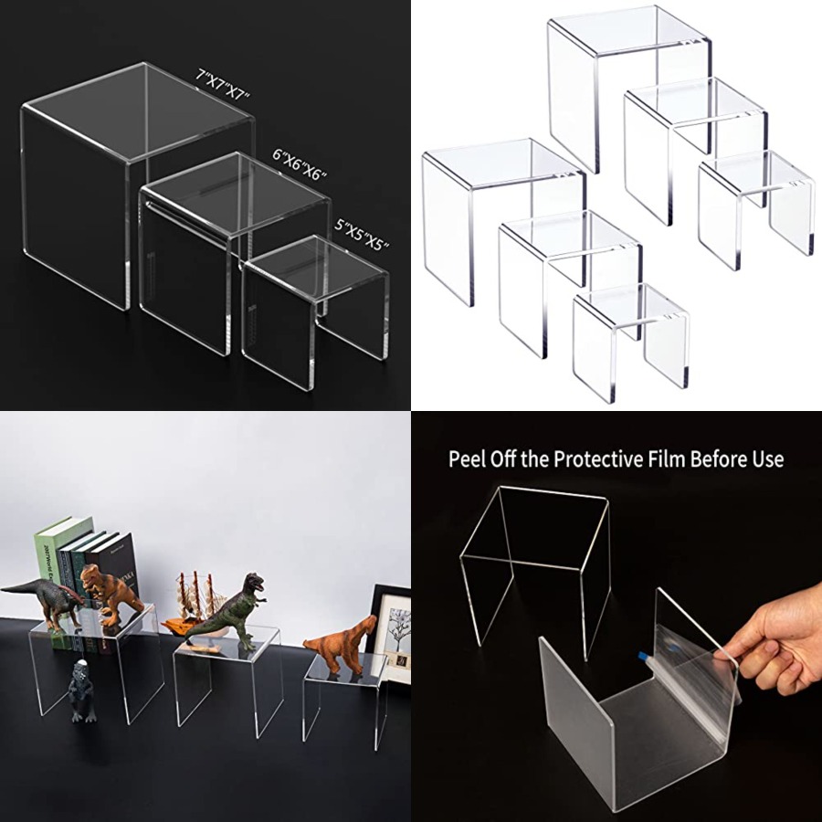 Clear Acrylic Display Risers 2 – обзор и цена Display Risers Set