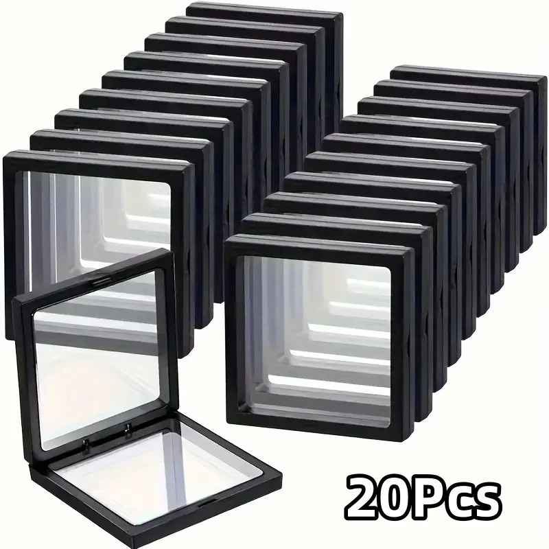 20Pcs Clearview 3D Floating Di – обзор и цена Display Case Acrylic